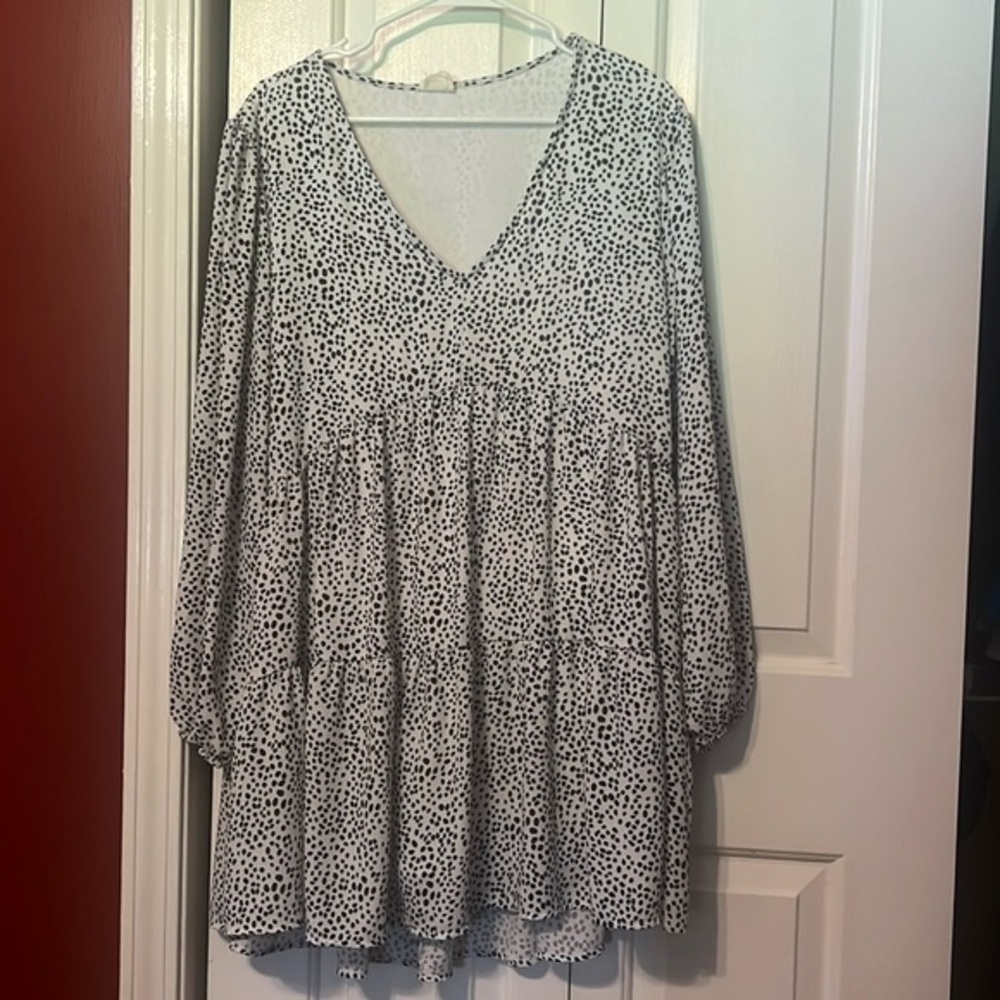 Peach Love Polka Dot Dress Dress